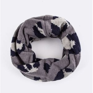 Kids Leopard Cowl Neck Scarf